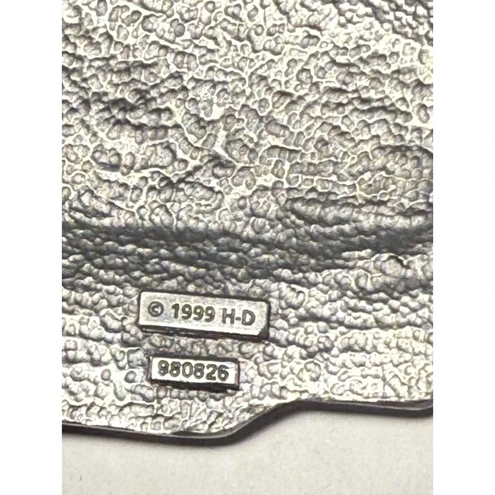 1999 Vintage Harley-Davidson Belt & Buckle. Genuine Leather Belt. Buckle #980826